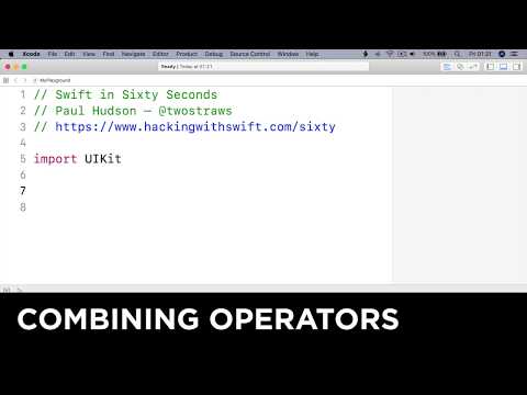 Combining operators –