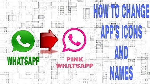 THE TUTORIAL FOR CHANGING APPS ICONS AND ITS NAMES