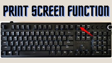 How to Use the Print Screen Function on a Keyboard | how to use print screen button