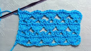 : Crochet beautiful stitch pattern, step by step beginners 
