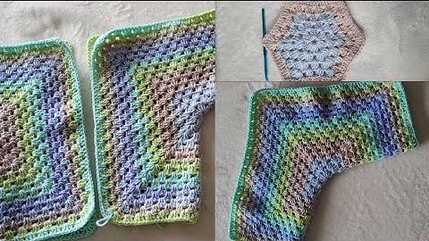 Granny hexagon cardigan, super easy step by step tutorial for beginners pt1 #crochet #cardigan #yarn