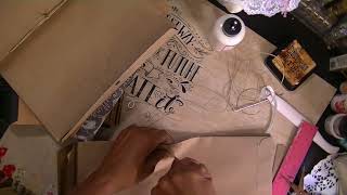 Tutorial: How To make  Art Journal using 10x13 envelope- Part 1
