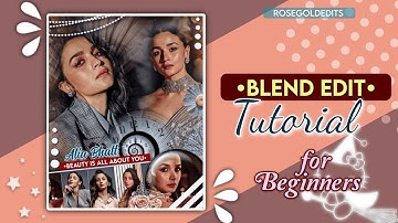 PicsArt editing tutorial for Beginners || Fanpage editing tutorial || Rose Gold Edits