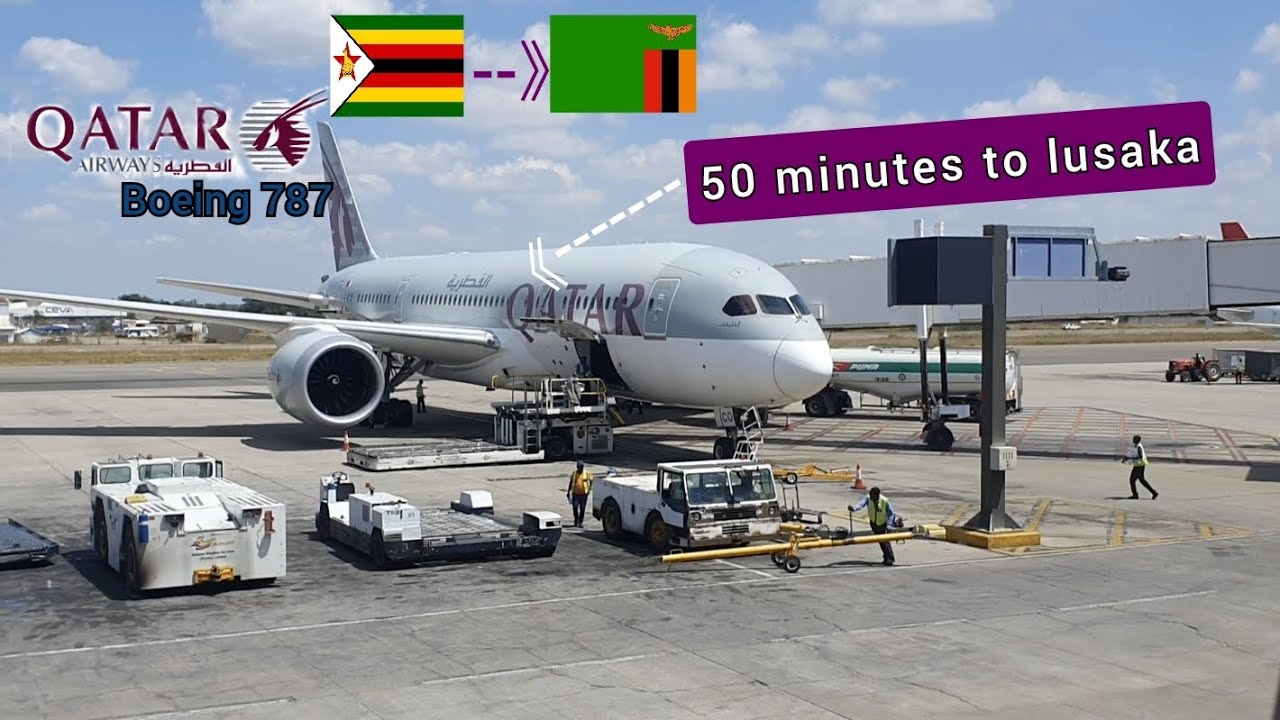 TRIP REPORT | QATAR AIRWAYS 787-800 | HARARE - LUSAKA | ECONOMY | 4K