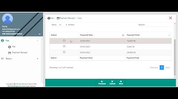 How student can view or print the payment receipts in NewgenEducationApp?