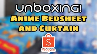 ANIME BEDSHEET & CURTAIN from SHOPEE UNBOXING! Shopee | Soujiro Nakajima