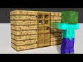 Minecraft Animation - Zombie Breaking Down Door 60FPS