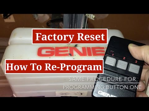 How to Program a 3 button Genie Remote Garage Opener DIP Switch Model