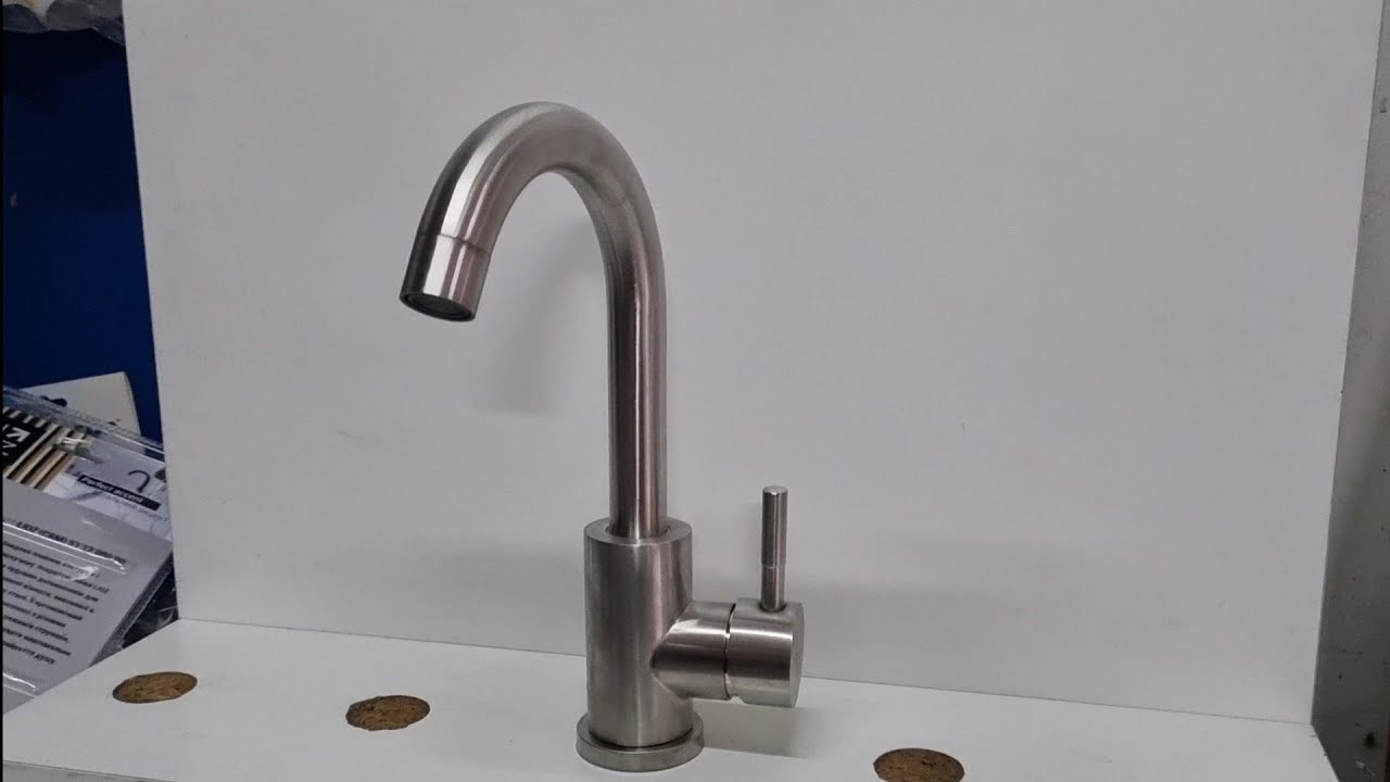 Смеситель для кухни нержавеющая сталь Lidz 12 32 015F-5 кухонный кран ...