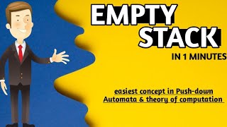 how to Empty Stack in PDA 🎯| easiest trick | fully explained| hindi | 10 second answer | Toc gate