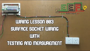 Electrical Wiring Lesson 003 Surface Socket Wiring #youtube #fyp #electrical #diy #electrician