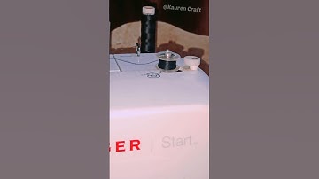 How to thread the bobbin using the "Singer machine" #sewingtips #bobbin #thread #shorts