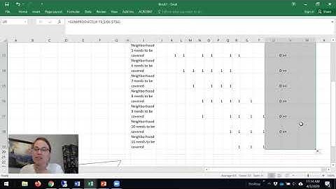 Solve Optimally the Set Covering Problem (the Fire Station Problem) in Excel Solver