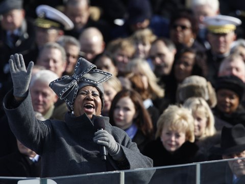 Aretha Franklin Performs at the Inauguration of President Obama
