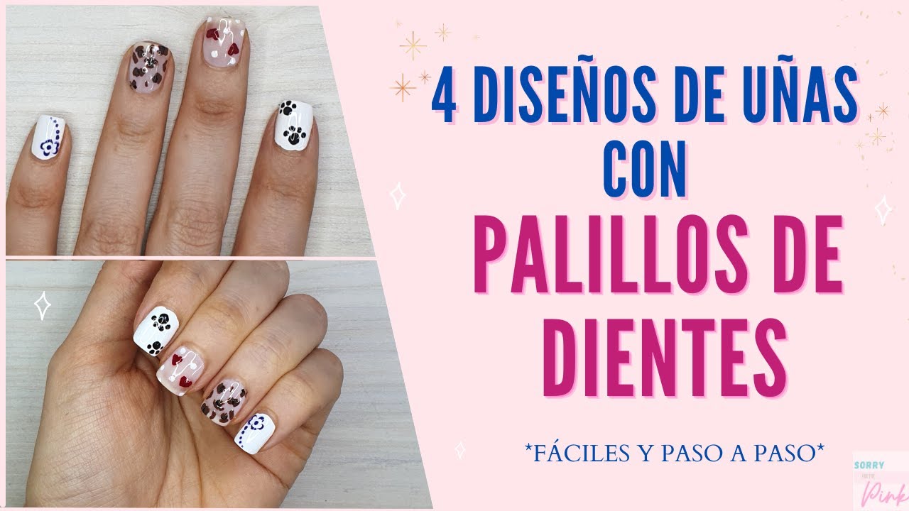 Diseños de uñas fáciles con palillos de dientes - thptnganamst.edu.vn