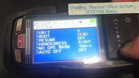 M17 Tips Resume function