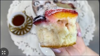 НЕВЕРОЯТНО ПРОСТОЙ ПИРОГ СО СЛИВАМИ🥮ВЛАЖНЫЙ И СОЧНЫЙ !