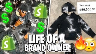 DAY IN THE LIFE OF A 6 FIGURE CLOTHING BRAND OWNER