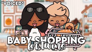 going baby shopping for the twins 👶🏽 | VOICED toca life world roleplay