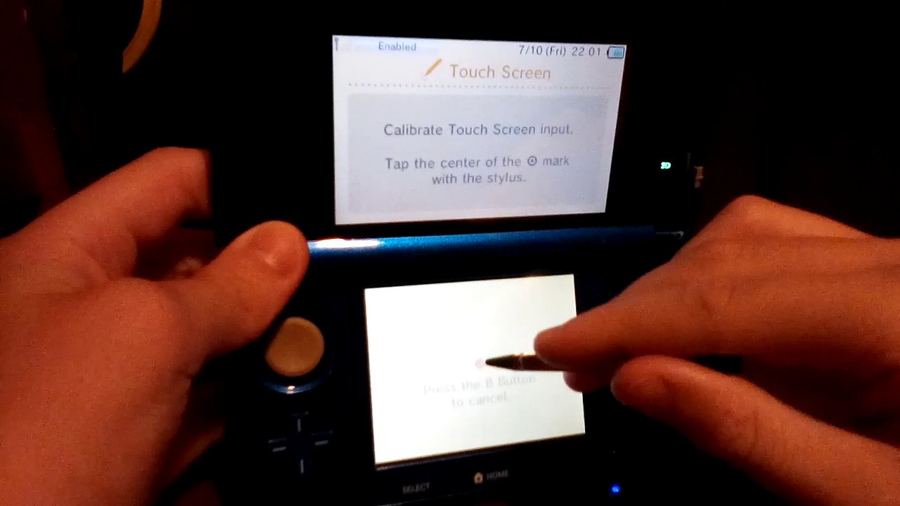 3ds stylus calibration reset tutorial YouTube