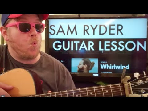 How To Play Whirlwind Guitar Sam Ryder // easy guitar tutorial beginner lesson easy chords