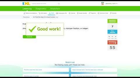 Find slope of linear functions! - IXL