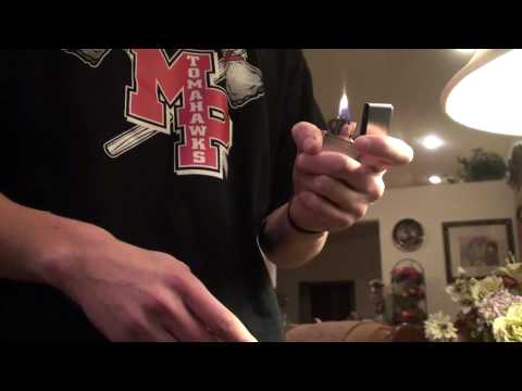 A few ways to light a zippo
