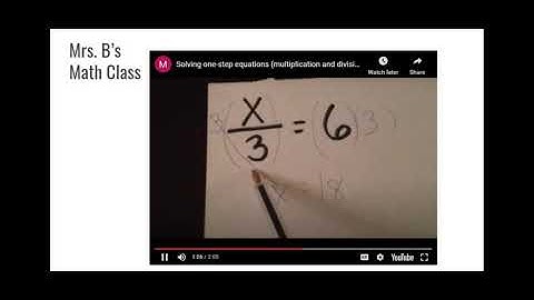 One Step Equations - Multiply Divide - Google Slides