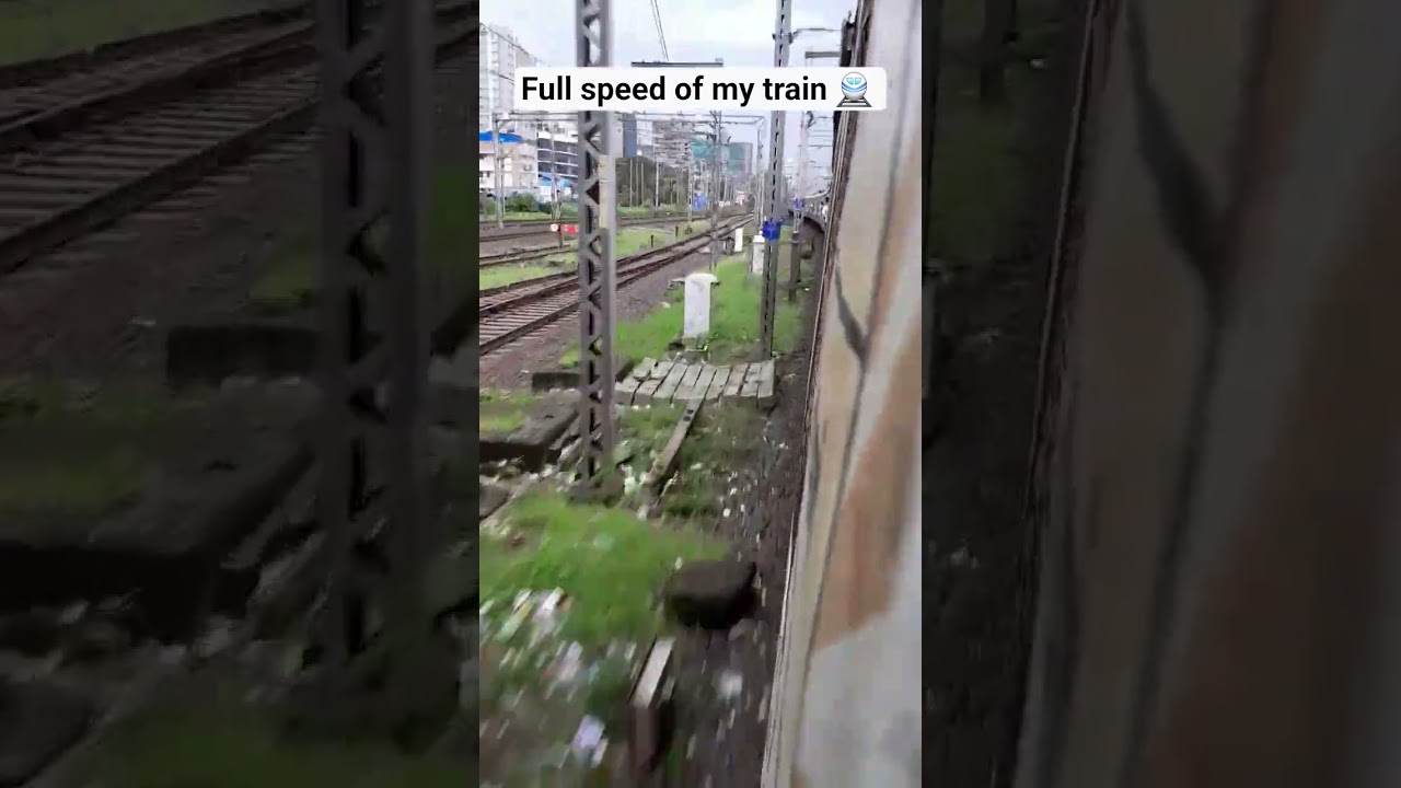 Full speed of train 🚆 