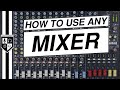 AUDIO MIXER TUTORIAL | How to Use A Mixer for Live Sound & Studio Recording