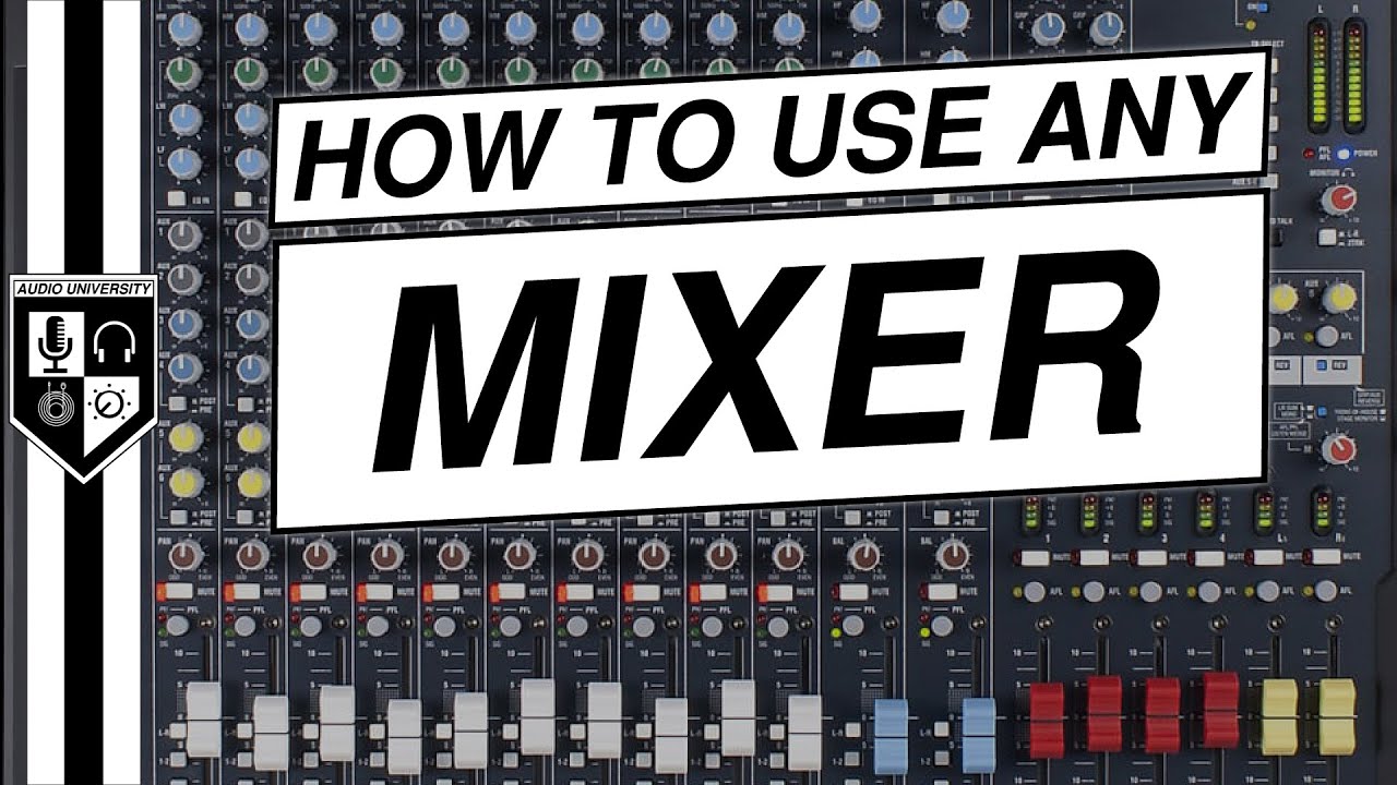 How to a Mixer for Live & Studio Recording - YouTube