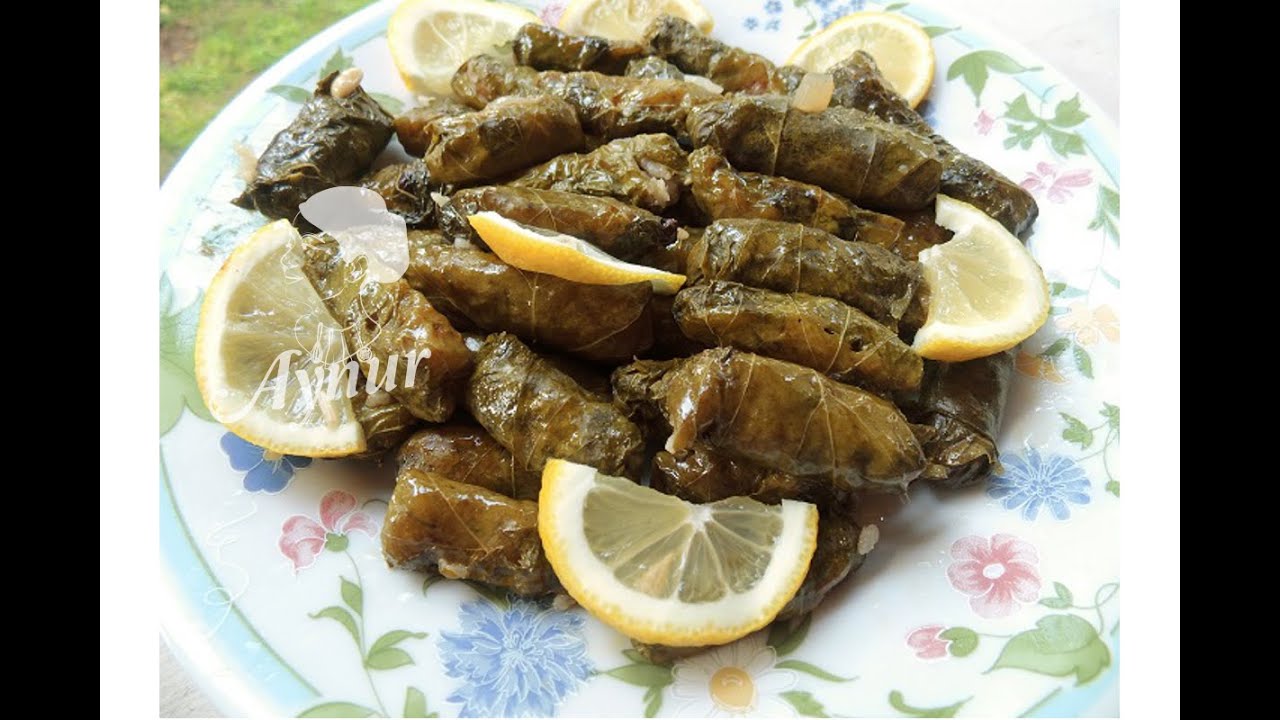 Gefüllte Weinblätter mit Olivenöl/Vegan/Vegetarisch/zeytinyagli yaprak sarmasi/meinerezepte