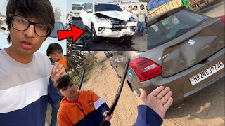 @souravjoshivlogs7028 Fortuner Accident - Itna bura accident hogya #shorts