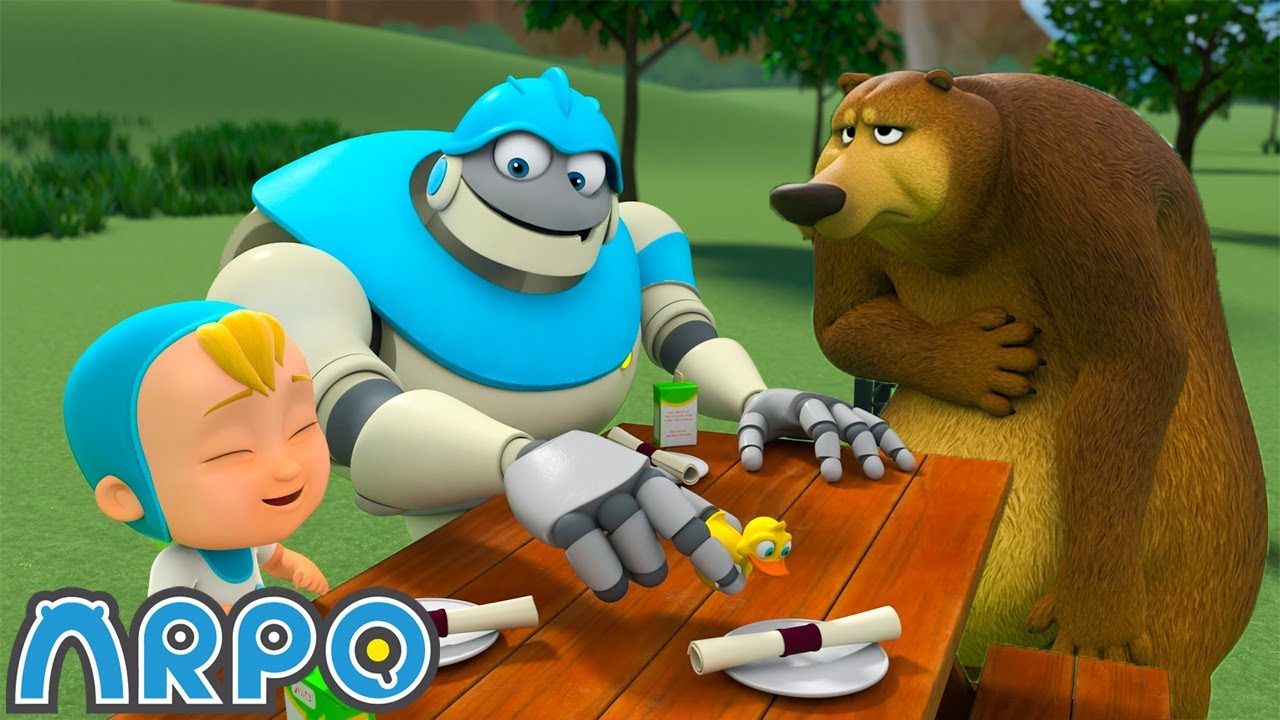 Lezzetli Yemekler Tehlikede! 🧺 | ARPO | Çocuk Çizgi Filmleri | Moonbug Kids Türkçe
