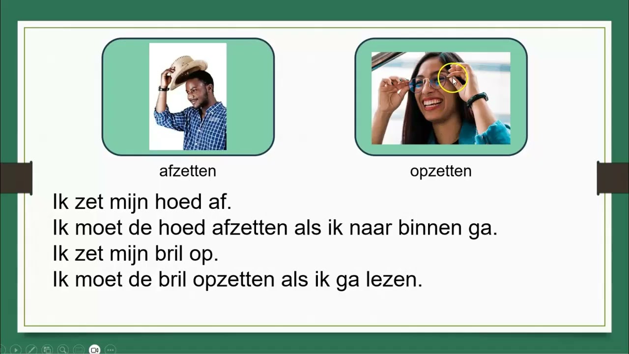 Kleding NT2 praat mee werkwoorden