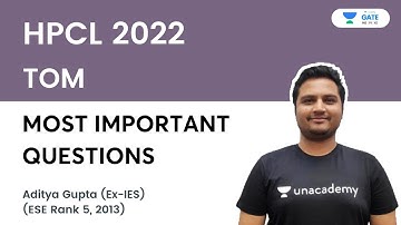 TOM | Most Important Questions | HPCL 2022 | Aditya Gupta