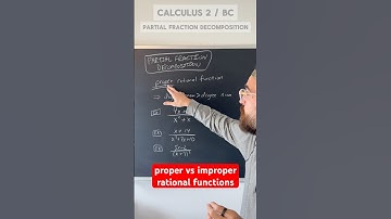 proper vs improper rational functions #calculus #mathematics #math #maths #education #mathstricks
