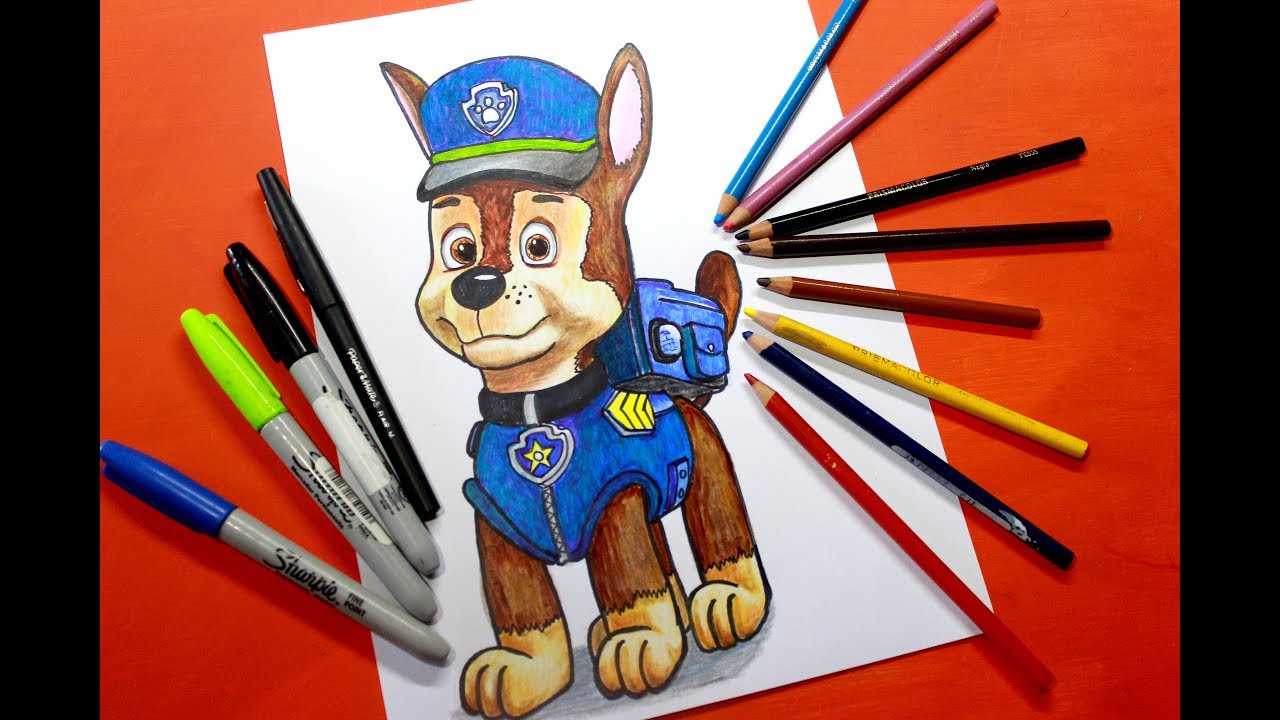 La Patrulla canina - Cómo Dibujar Y Pintar a Marshall - how to Draw and  Paint Marshall - Paw patrol - thptnganamst.edu.vn