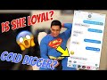 TEXTING MY GIRLFRIEND AS ANOTHER GUY PRANK!! (was she loyal..?)