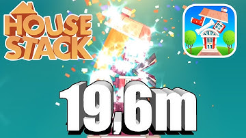House Stack Gameplay - World Record (19,6m) - (iOS - Android)