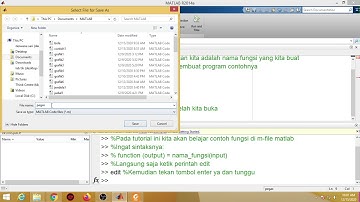 Contoh Fungsi M-File Matlab