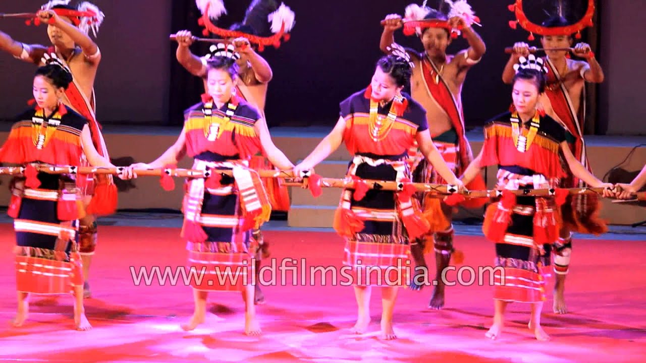 Rongmei dance troupe performs at Sangai Festival, Manipur
