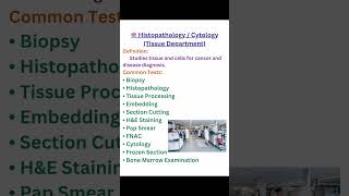 “What are the departments in a Medical Laboratory?”#education #english #nurse #dmlt @ Vivid Vision