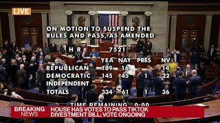 TikTok Vote: House passes bill to force a ban or sale