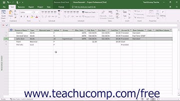 Project 2016 Tutorial Applying Multiple Resource Rates Microsoft Training