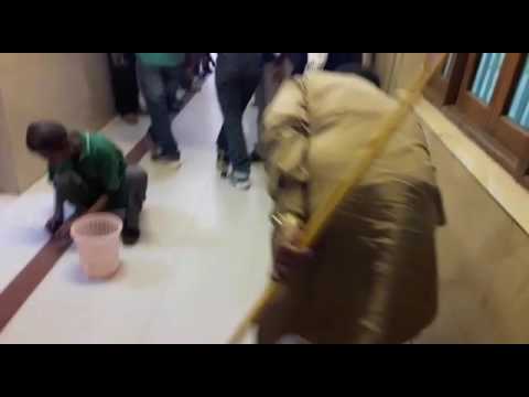 BJP Minister Upendra Tiwari in action at Secretariat
