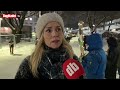 Demonstrerer utenfor NRK