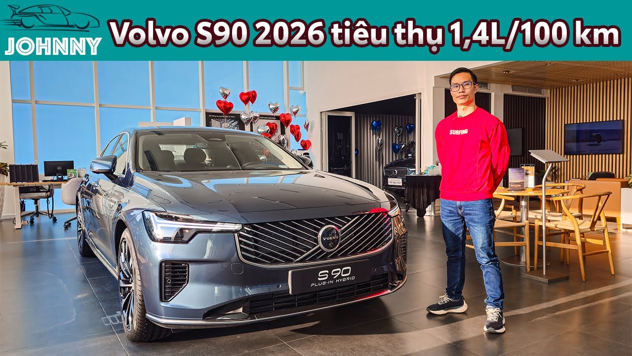 Volvo S90 Plug-in Hybrid 2026 года выпуска с расходом топлива 1,4 л/100 км, двигателем мощностью ...