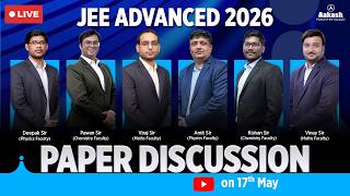 JEE Advanced 2026 Paper Discussion LIVE | Complete Paper Analysis 🔴