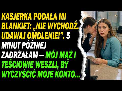 🏦😵Kasjerka Banku Kazała Mi Udawać Omdlenie. To Było, By Udaremnić Plan Męża I Teściów...🔥😱